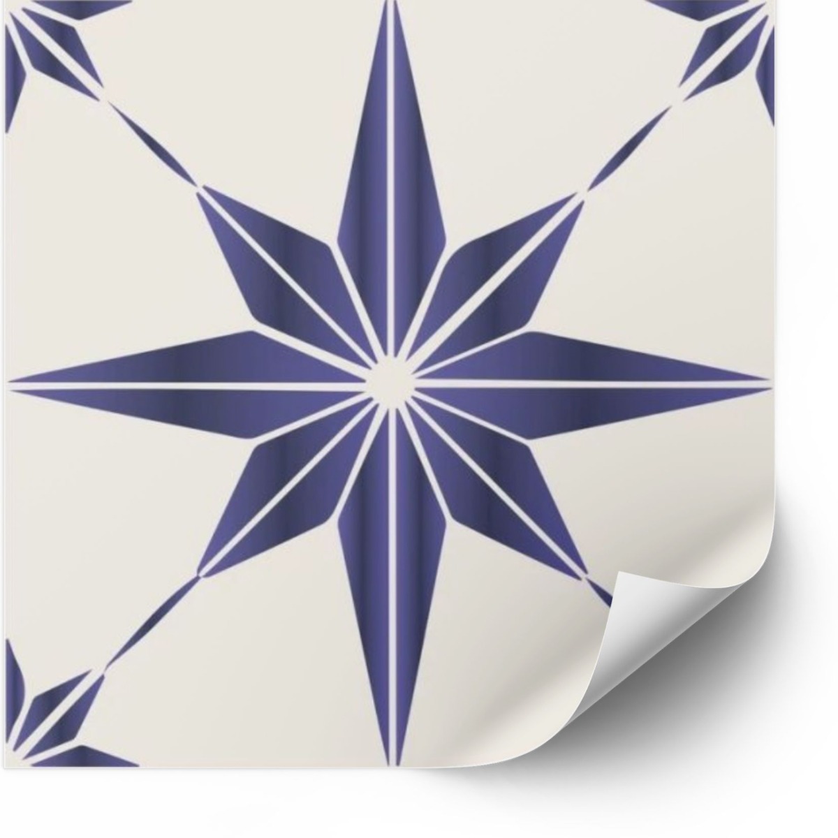 Tegels Sticker -  Blue Peel and Stick Tile / 24 stuks