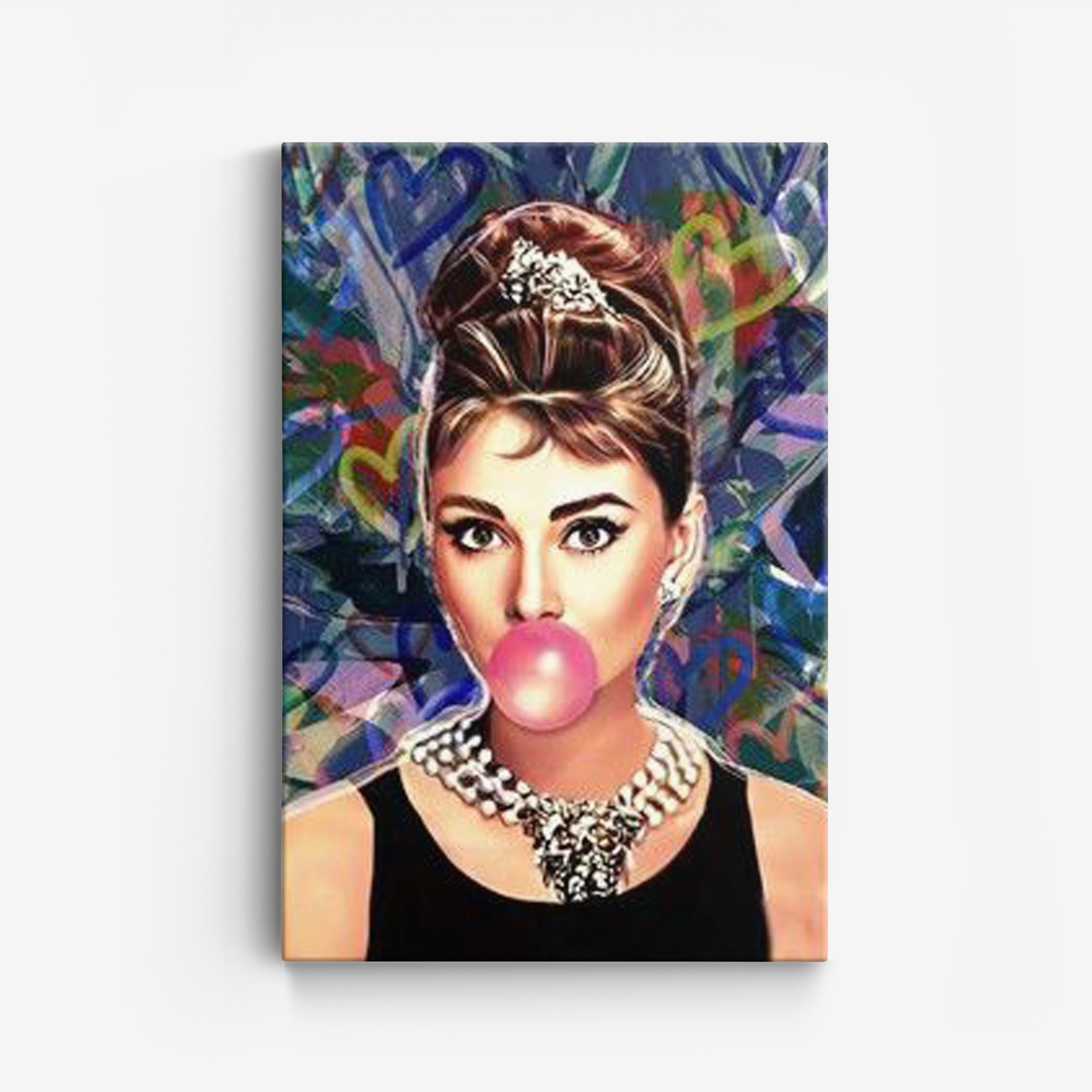 Canvas – Lady blazende kauwgom