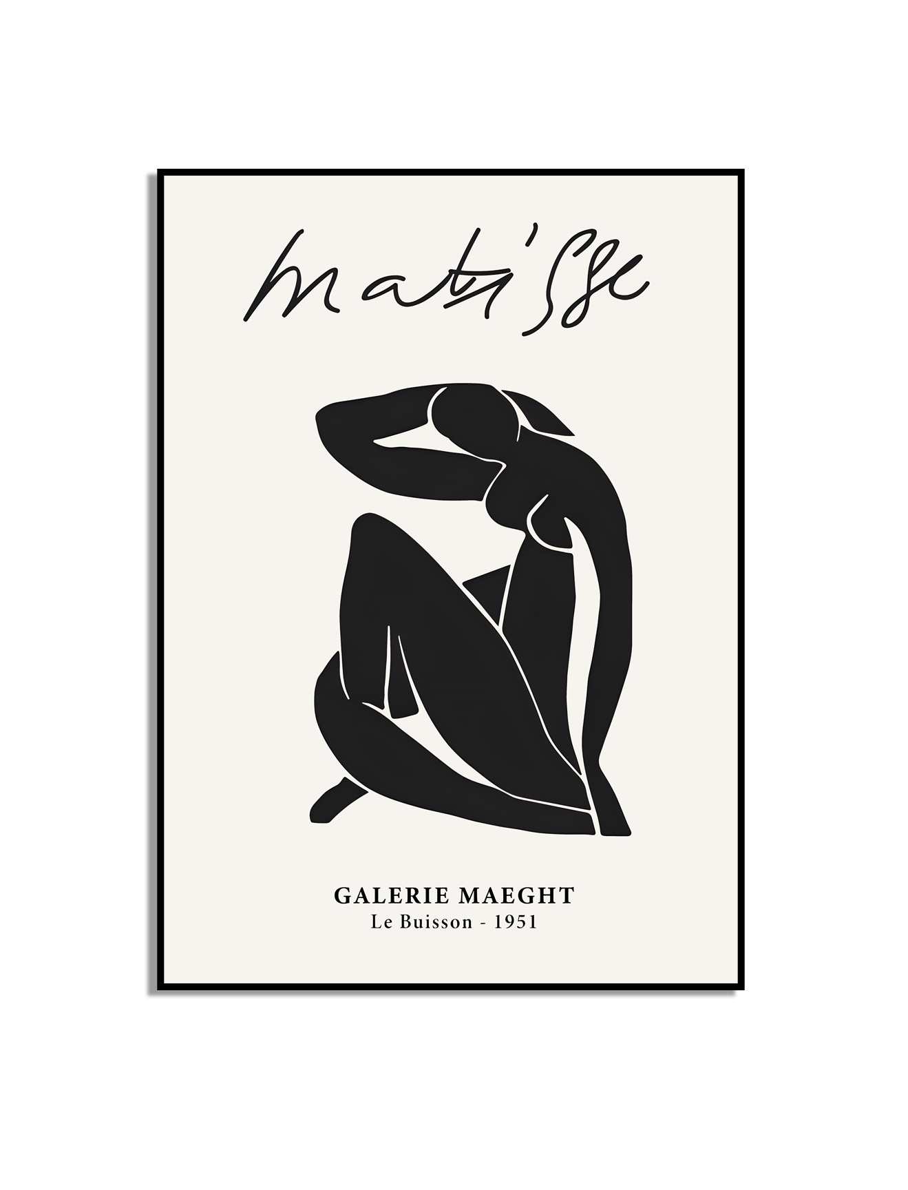 Poster – Matisse / Zwart