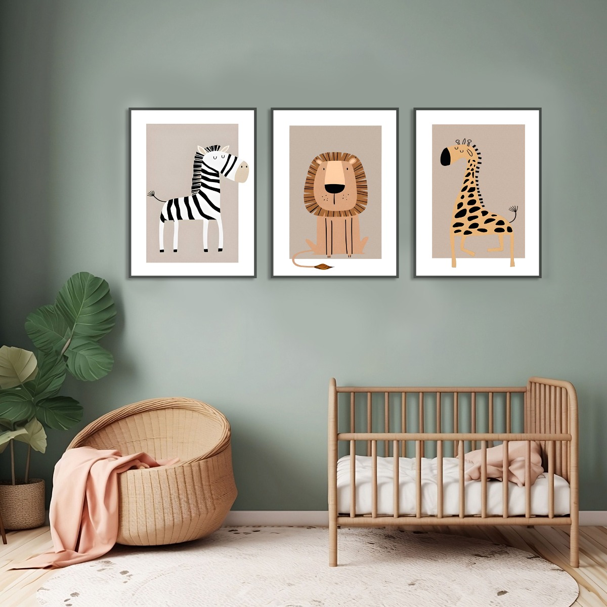 Posters - Scandinavische kinderslaapkamerdecoratie #02  / Set van 3
