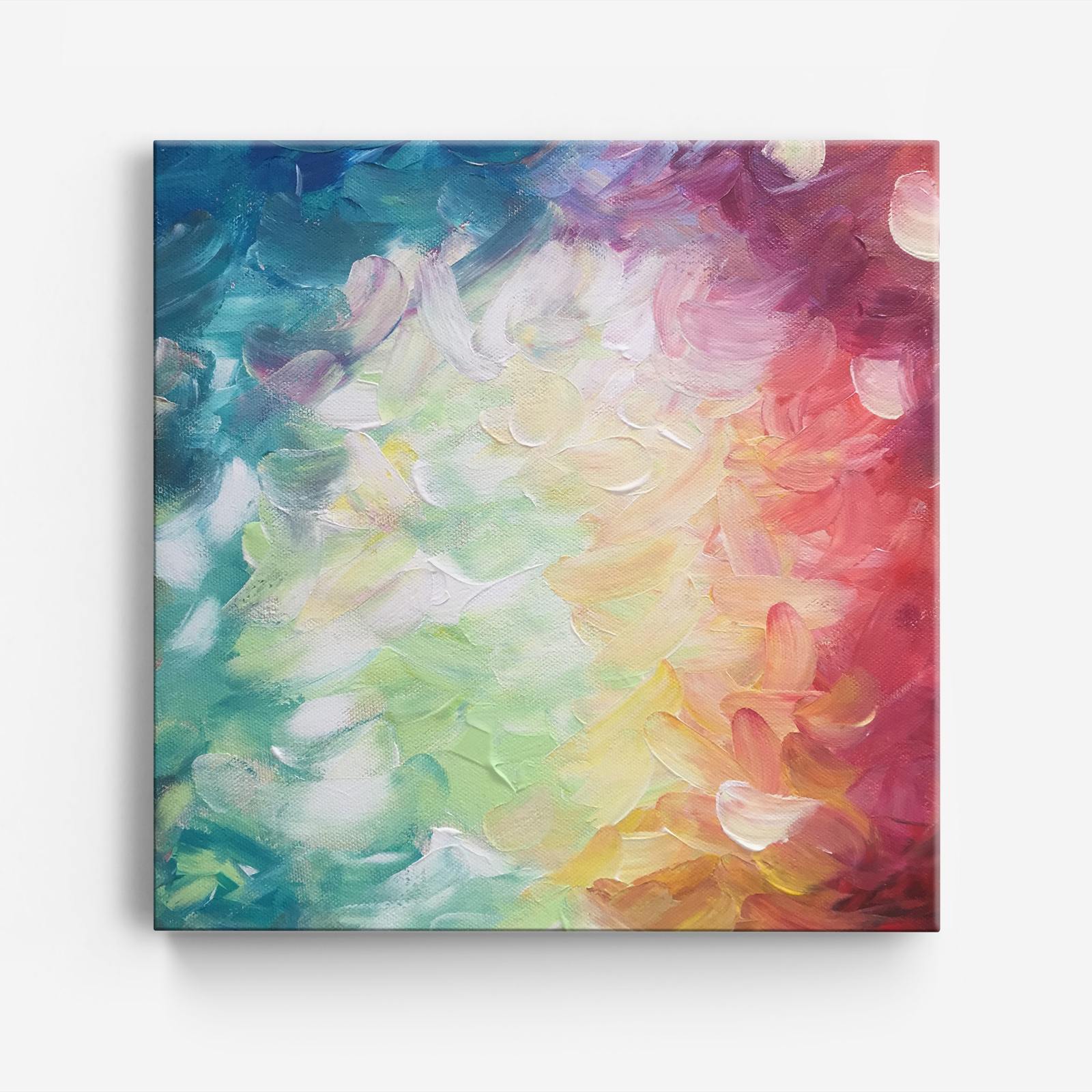 Abstract Kleurrijk Canvas