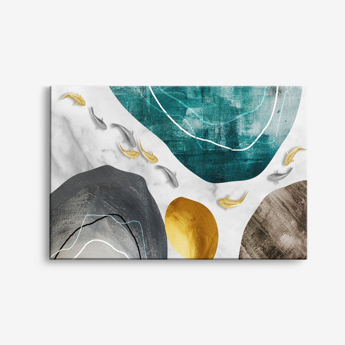 Abstract Canvas Kunst - Set van 1
