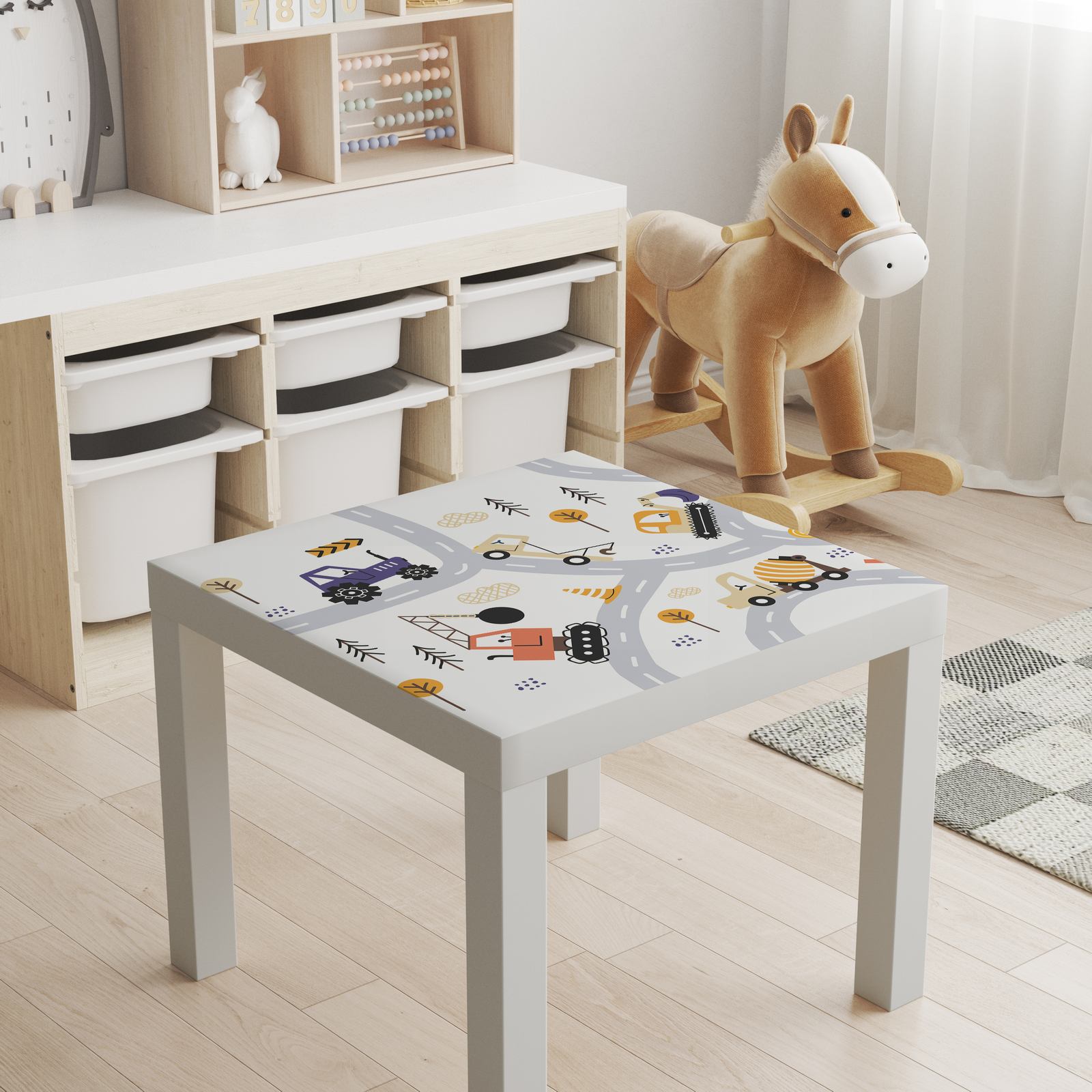Zelfklevende Sticker – Lack Tafelblad Decal / Kinderconstructie