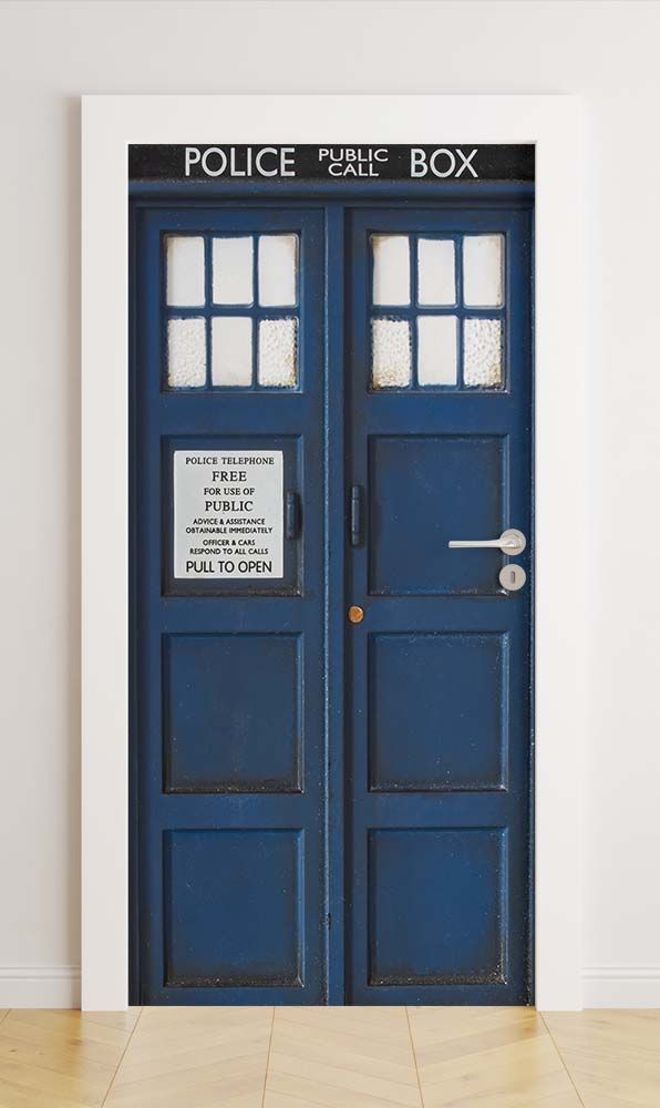 Door stickers - Police Box / Peel and Stick