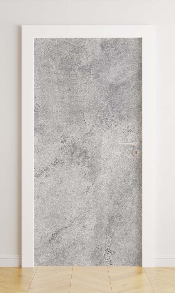 Deurstickers - Grijze Betontekstuur / Peel and Stick