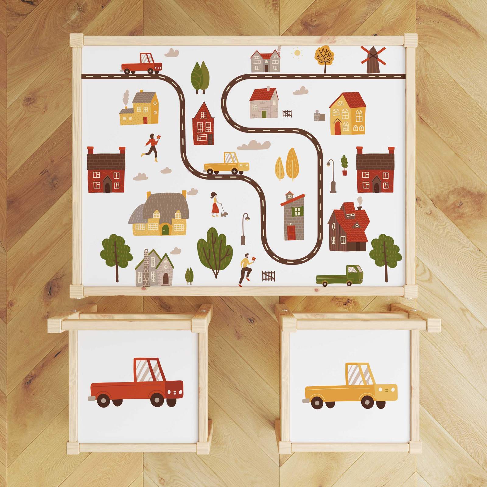 Zelfklevende Sticker – Lätt Set Top Decal / Kinderspel Ontwerp
