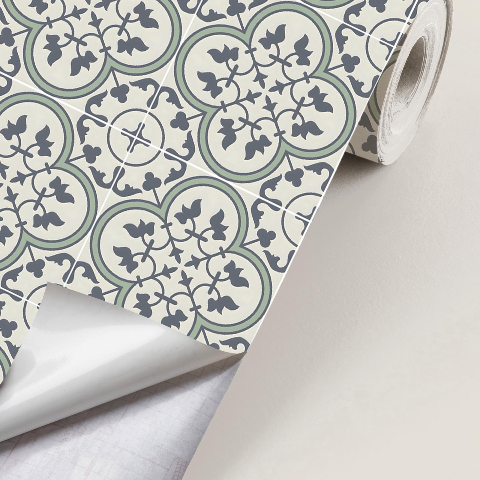 Contactpapier - Vintage Tegelpatroon / Peel and Stick