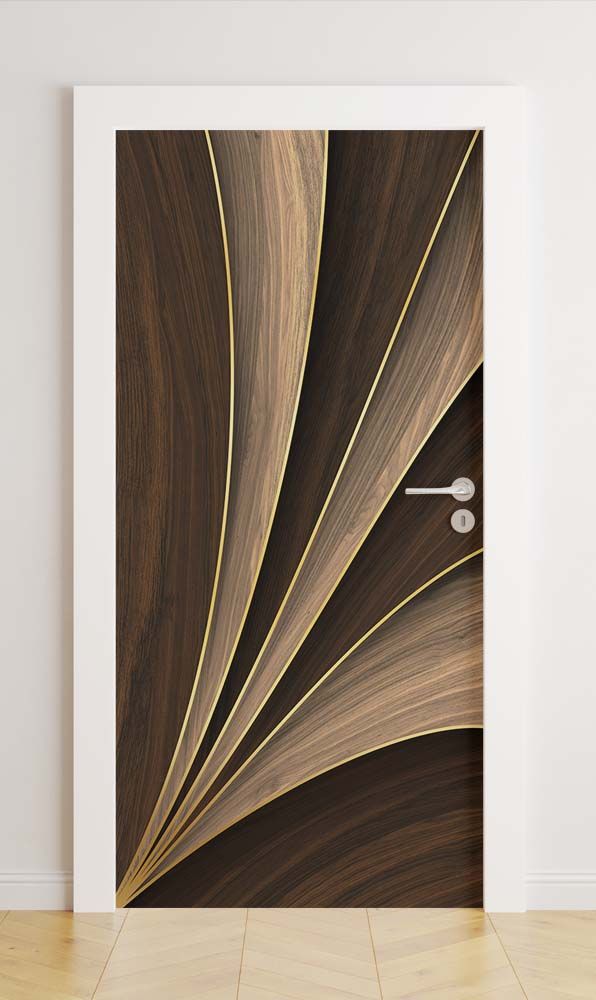 Deurstickers - Houtnerf Ontwerp / Peel and Stick