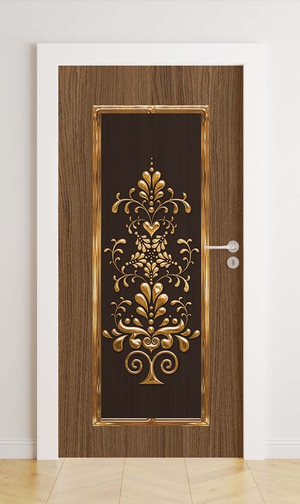Deurstickers - Ornate Door Design / Pellen en plakken