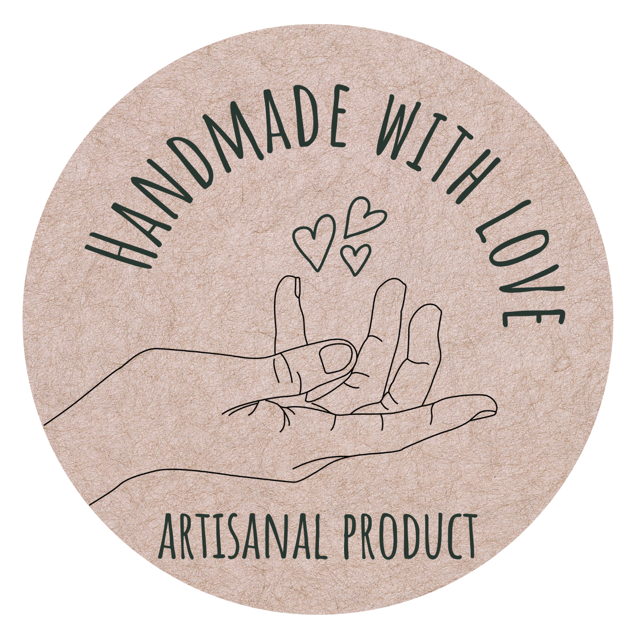 Cirkel Label - Persoonlijke Sticker – Handgemaakt met Liefde