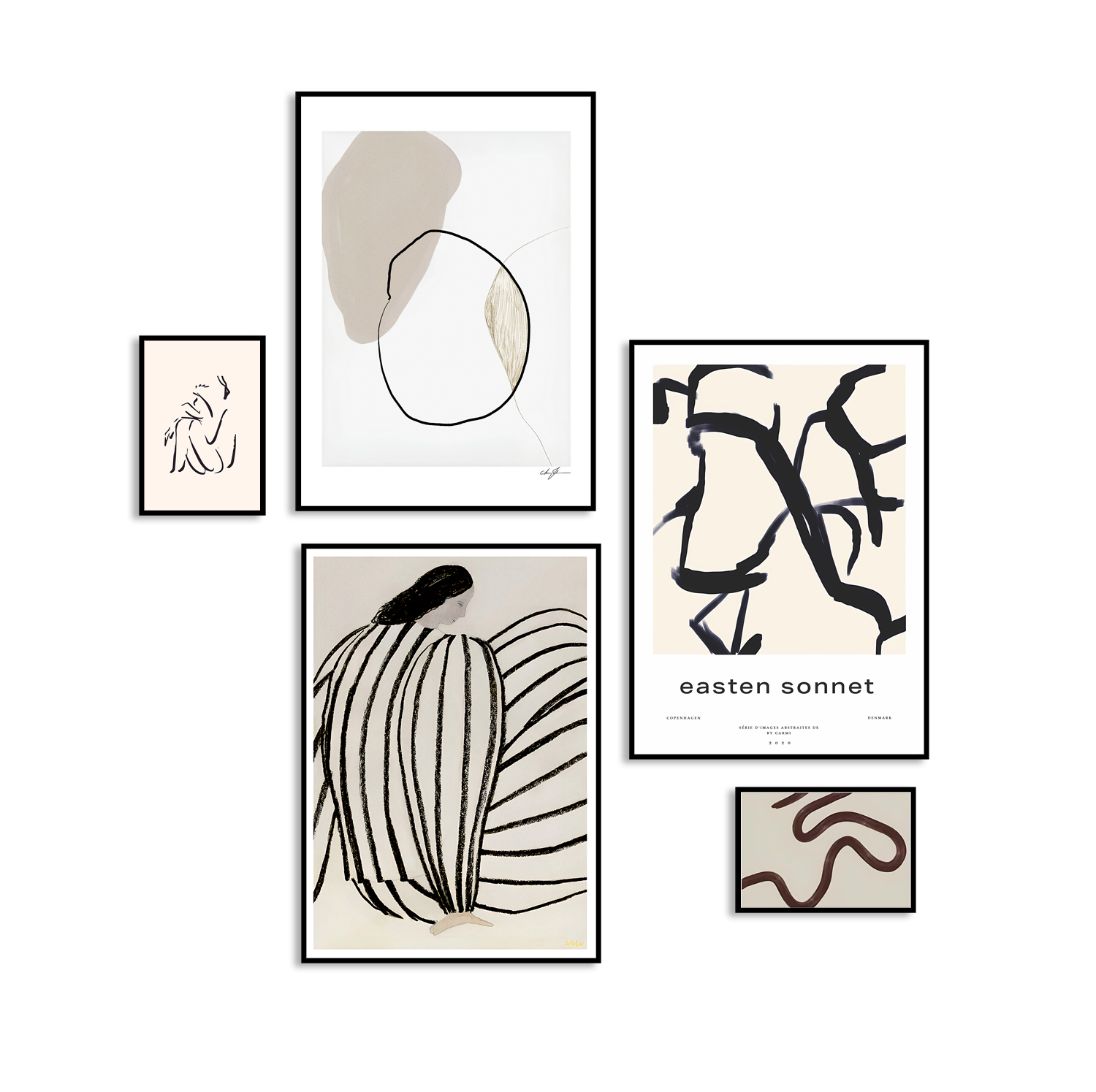 Affiches - Easten Sonnet   / set van 5