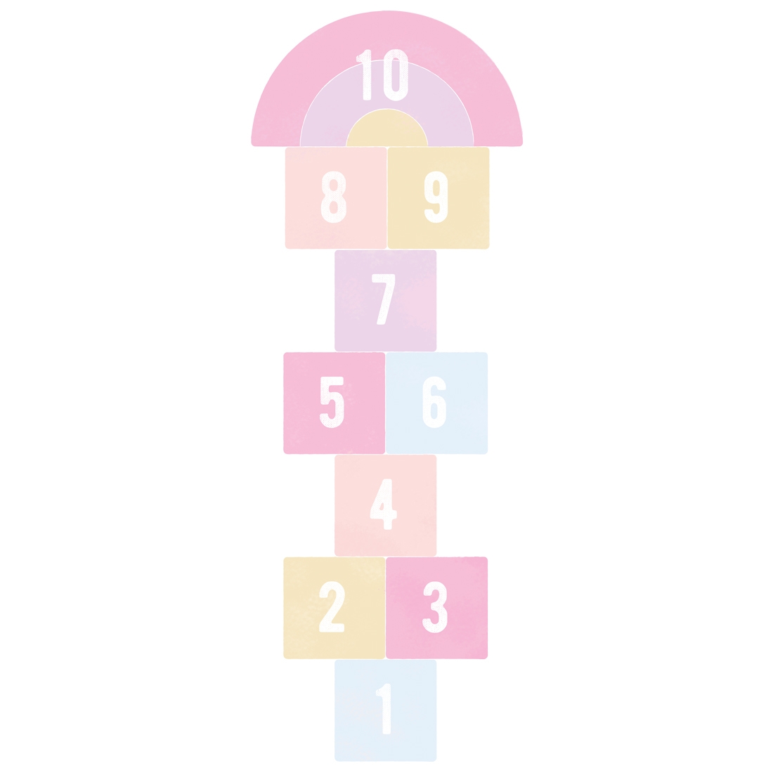 Vloersticker - Hinkelspel / Roze