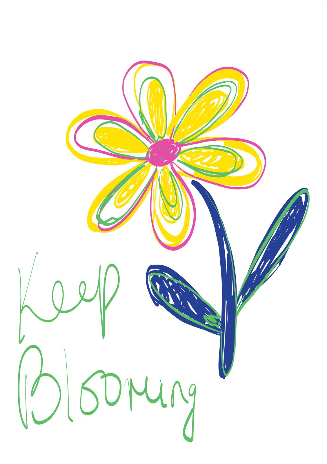 Poster - Blijf Bloemen