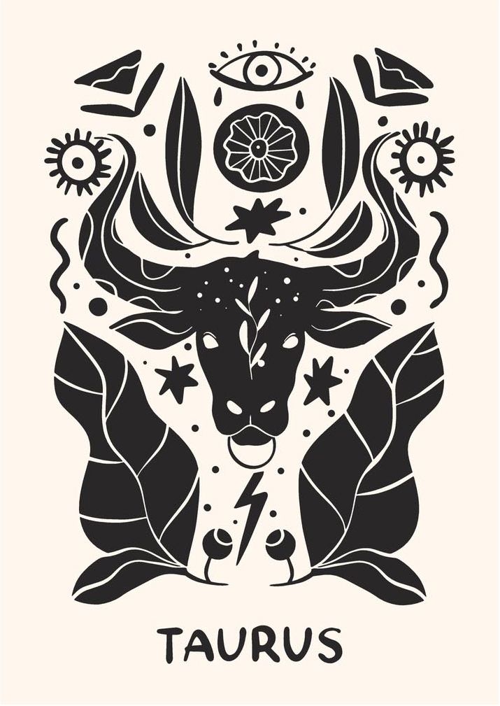 Poster - Stier Sterrenbeeld