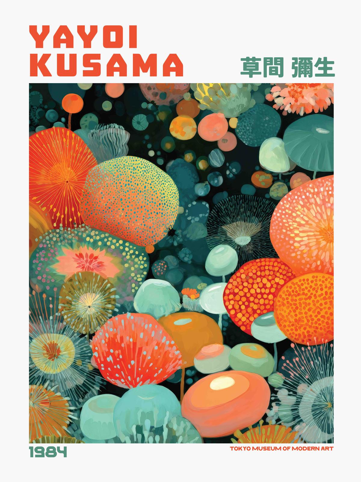 Poster - Yayoi Kusama Kunstwerken / Set van 2
