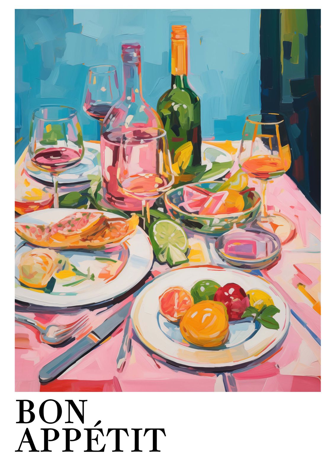 Poster - Bon Appétit Kunstwerk
