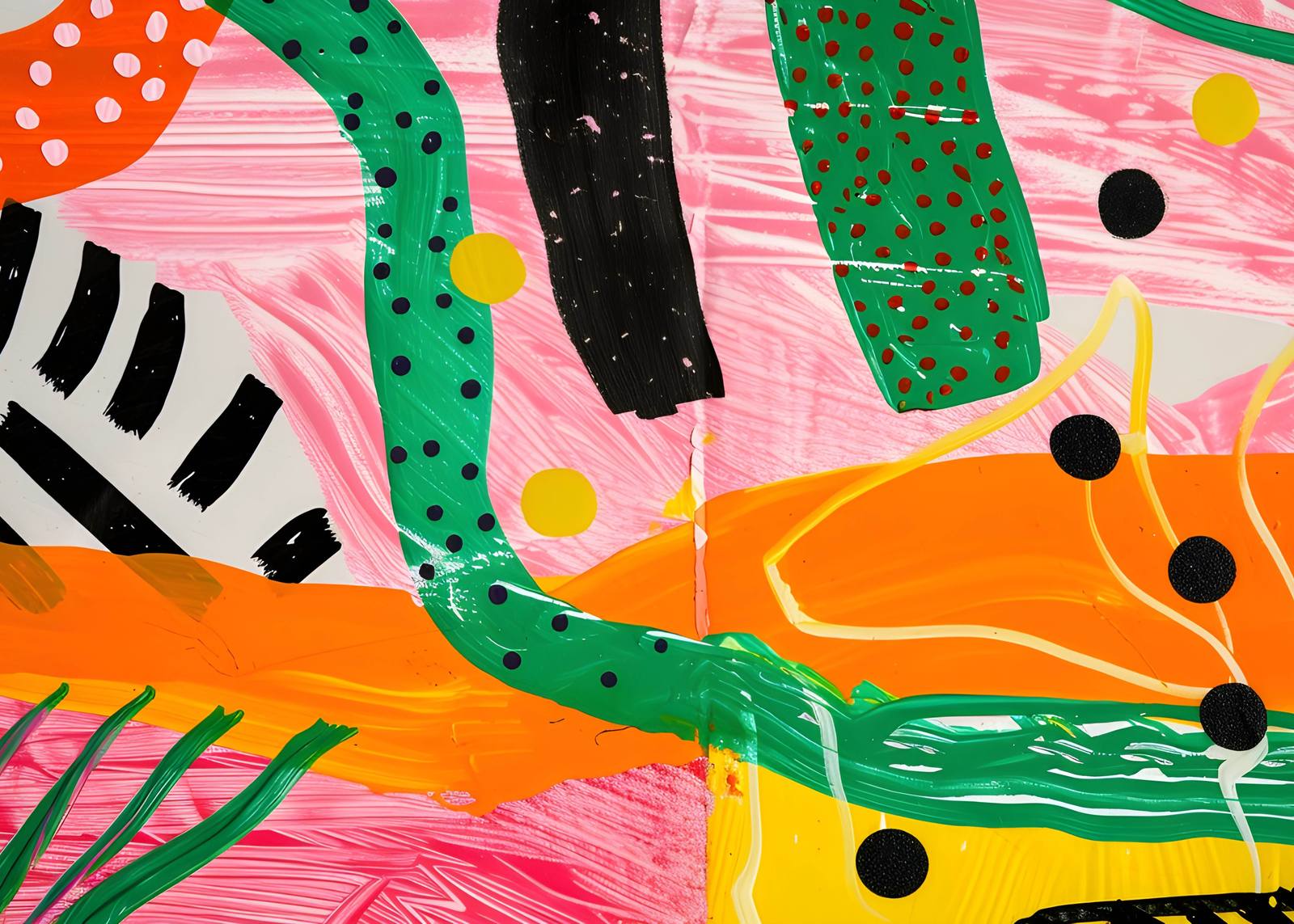 Poster - Abstracte Kleurenexplosie