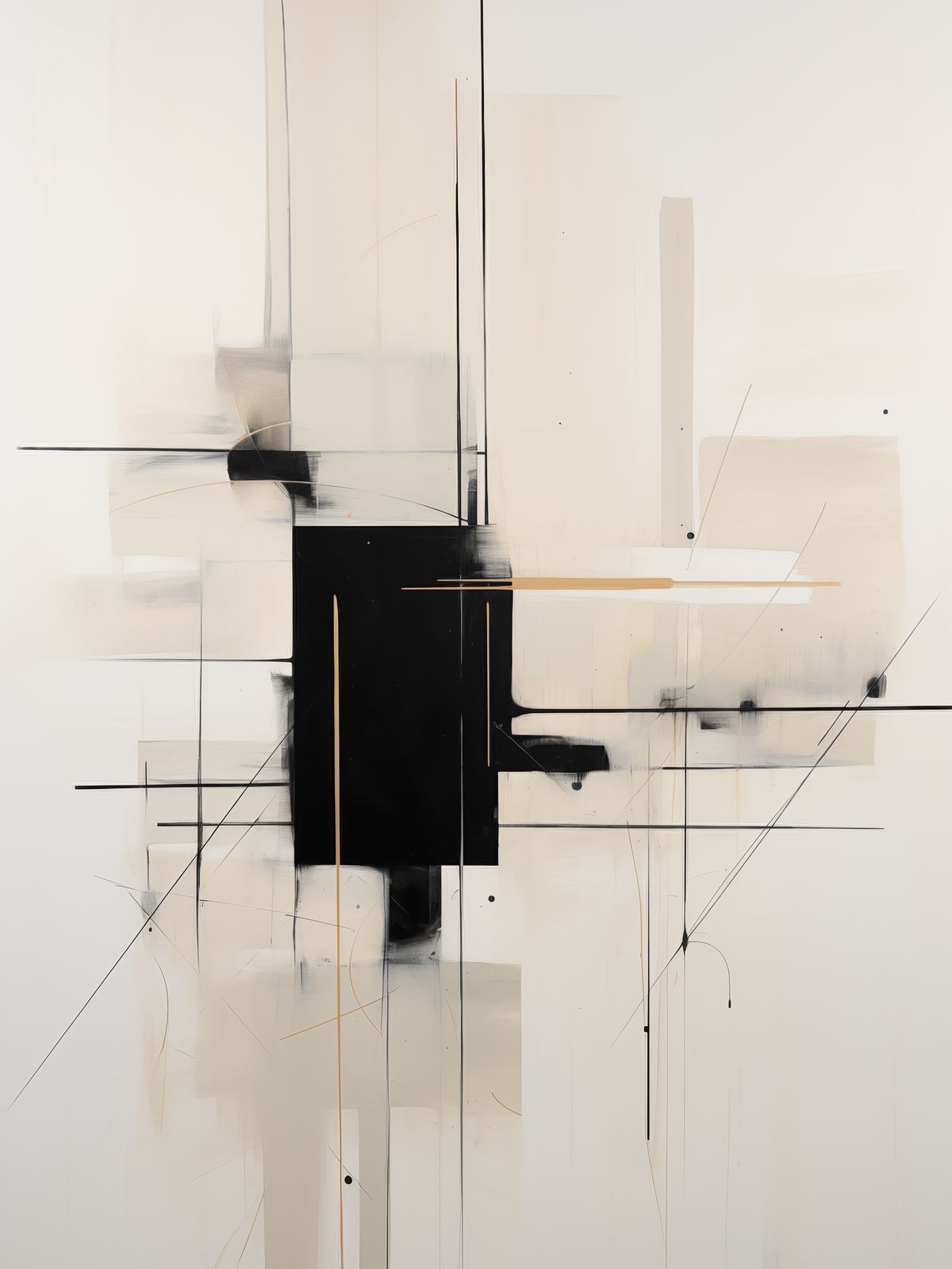Poster - Abstracte Lijnen