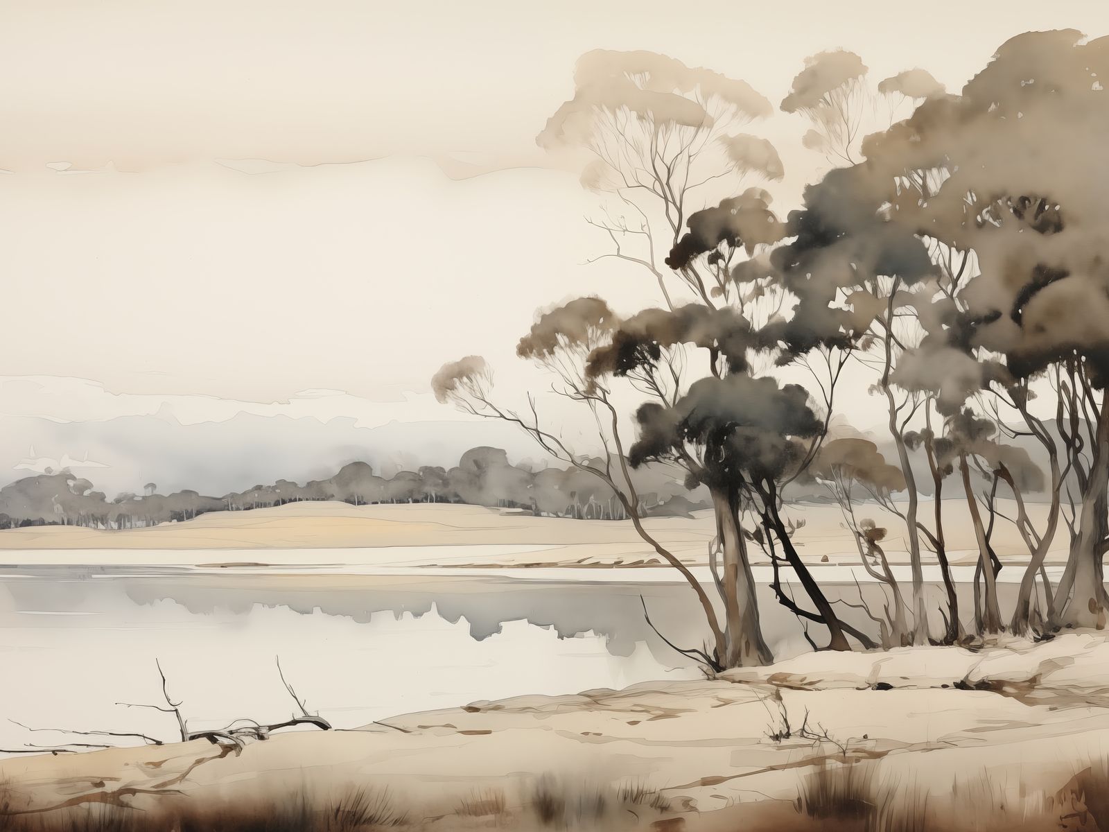 Poster - Serene Landschap