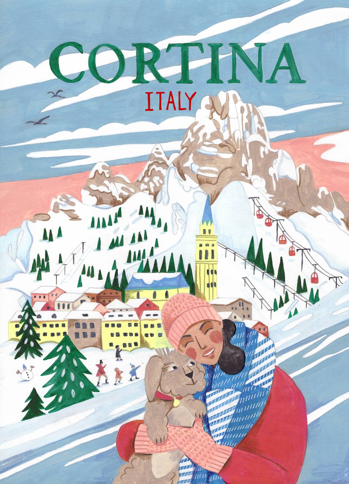 Poster - Cortina Italië