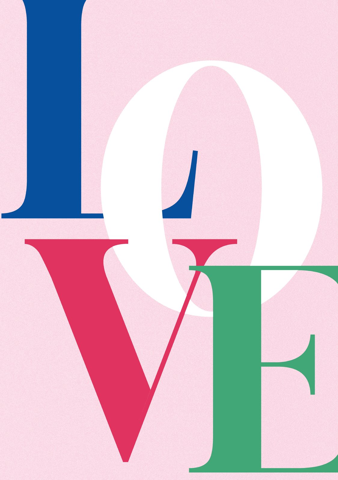 Poster - Liefde typografie
