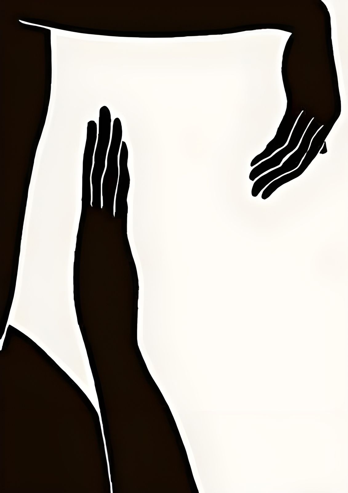 Poster - Abstracte Handen