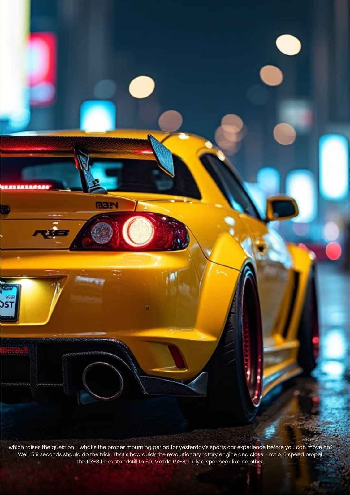 Poster - Gele sportauto