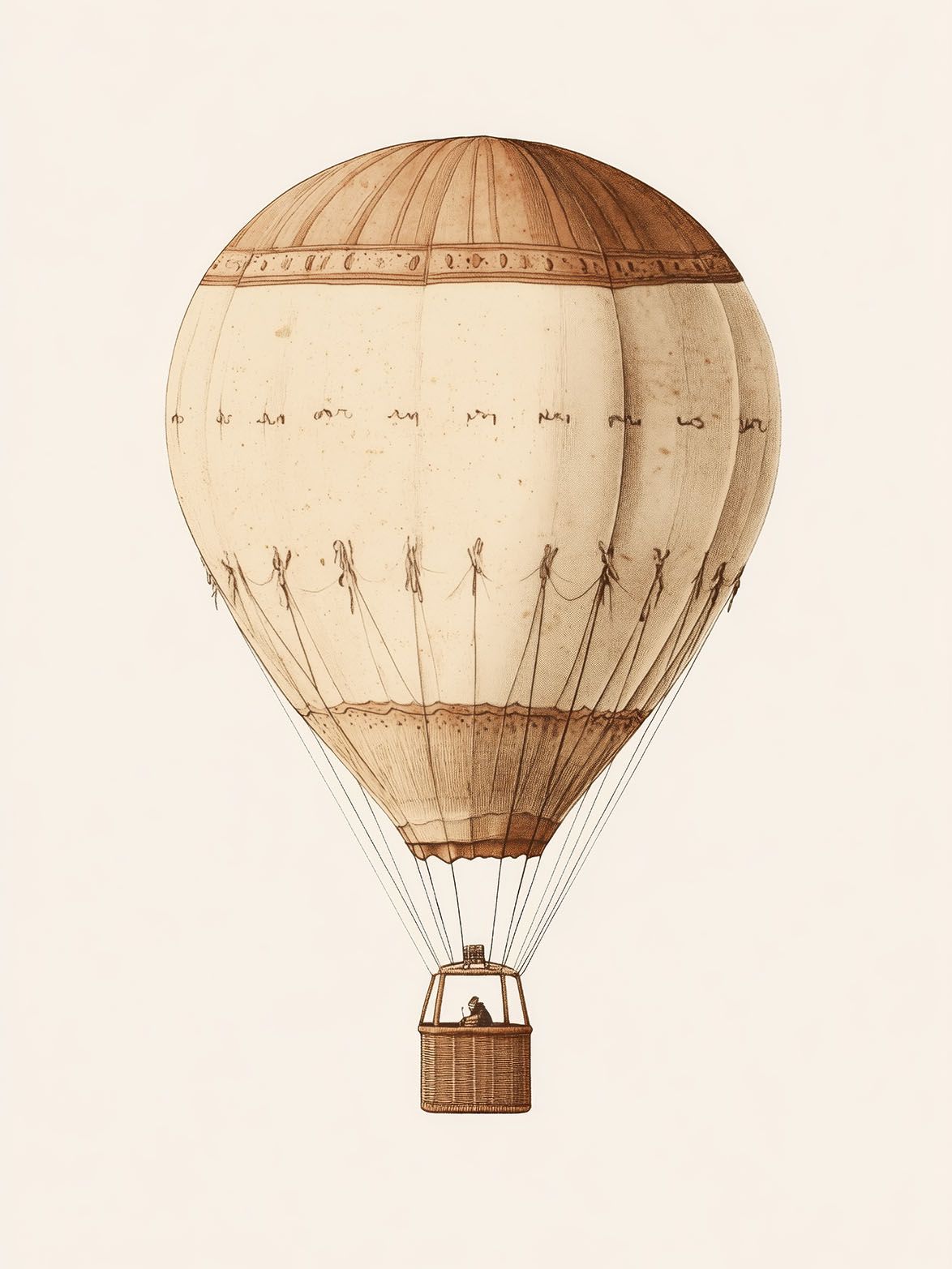 Poster - Vintage heteluchtballon