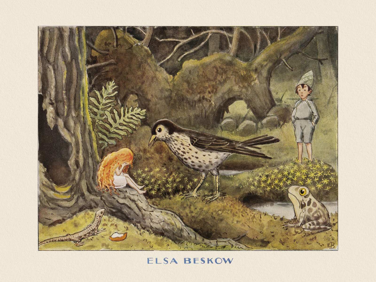 Poster - Elsa Beskow Illustratie