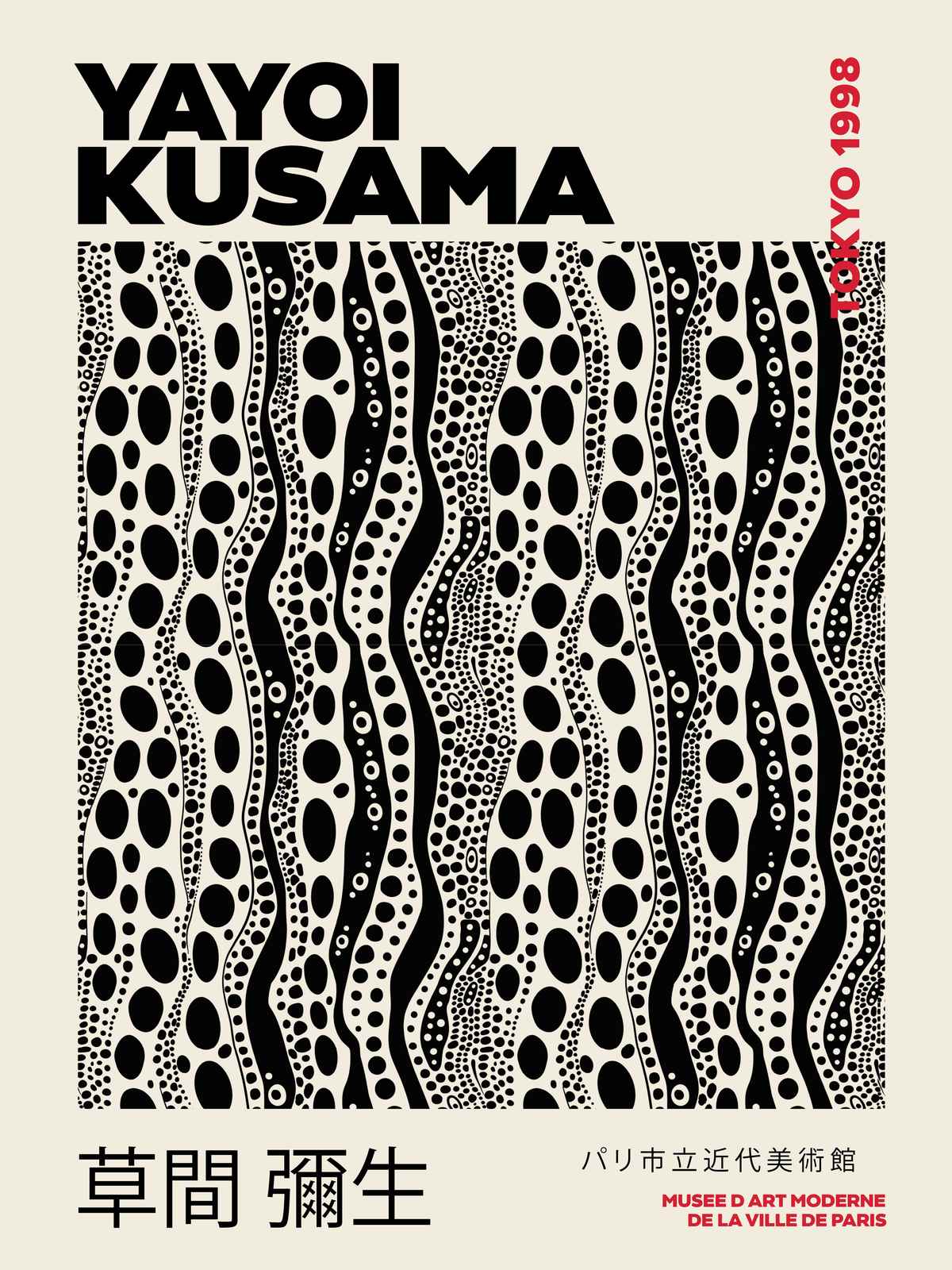 Poster - Yayoi Kusama Ontwerp