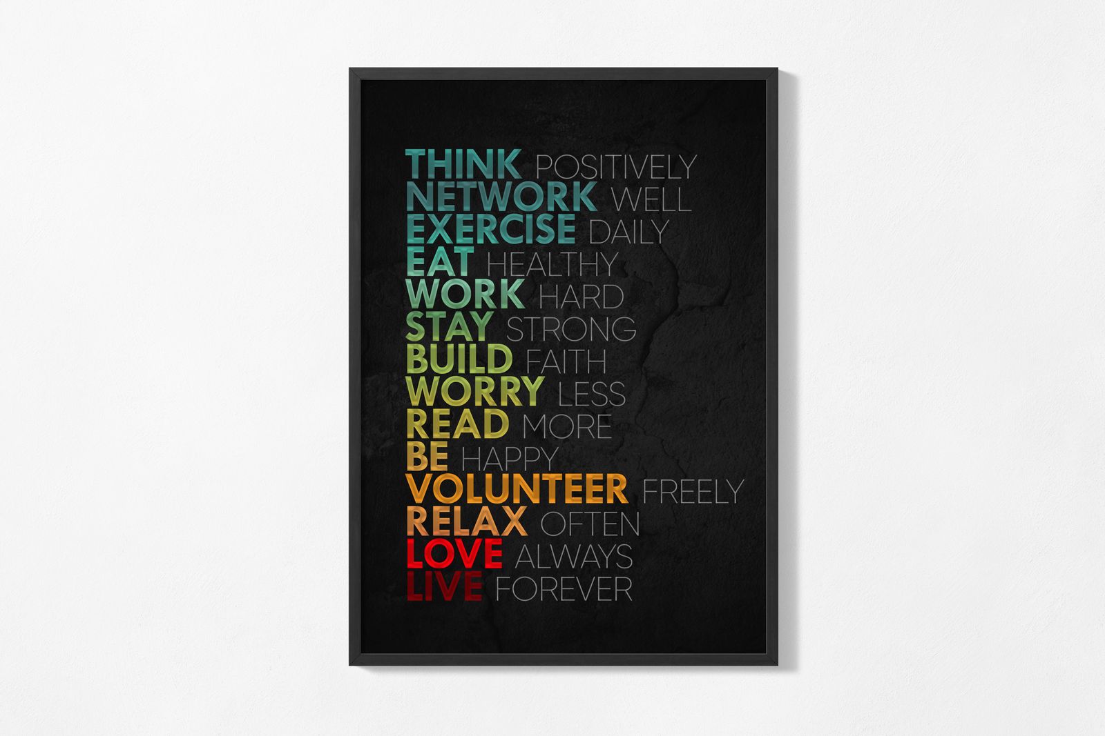Poster - Positieve Woorden
