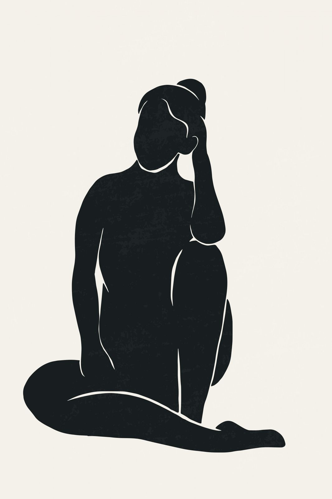 Poster - Ontspannen Silhouet