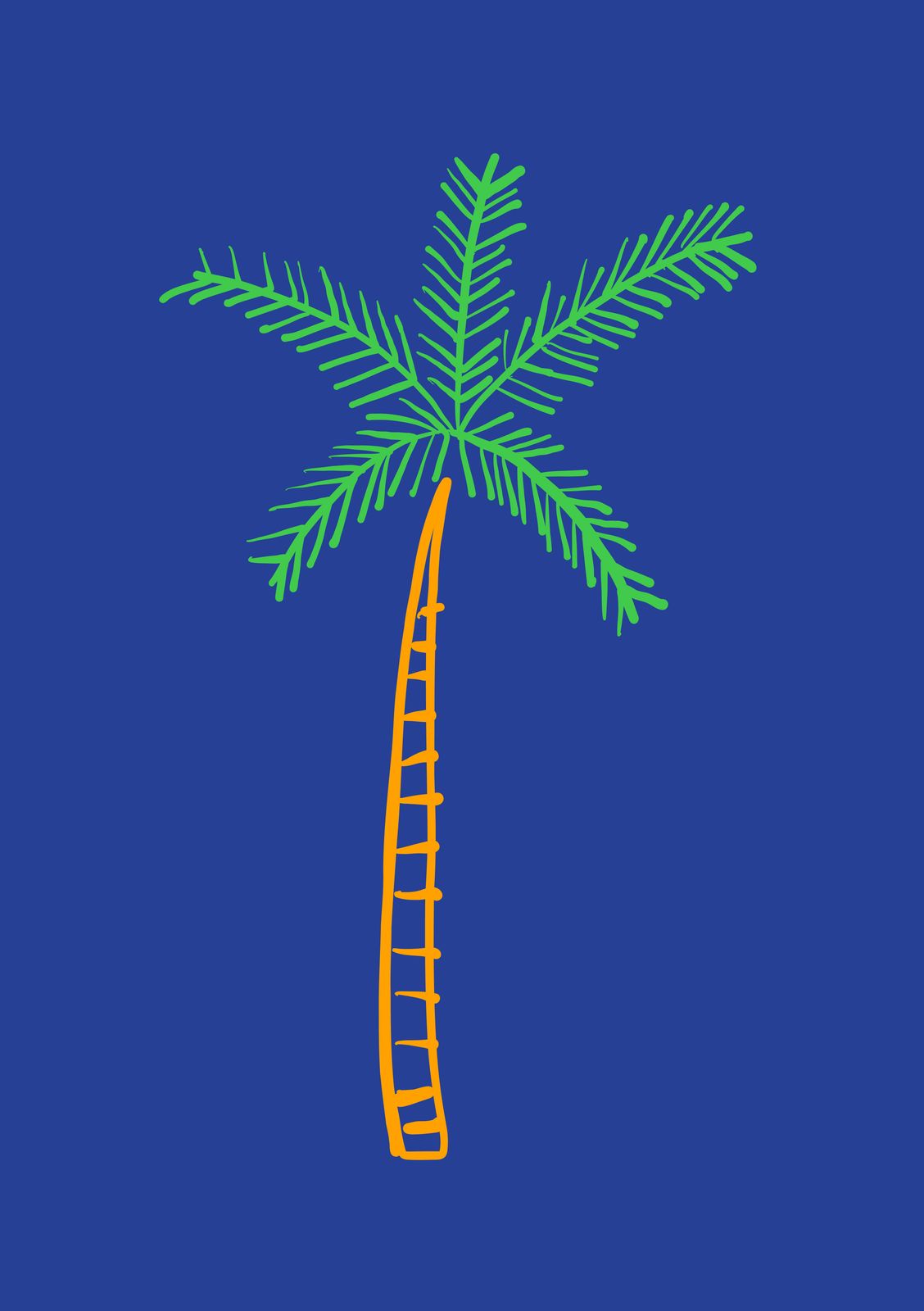 Poster - Palm Tree Illustration