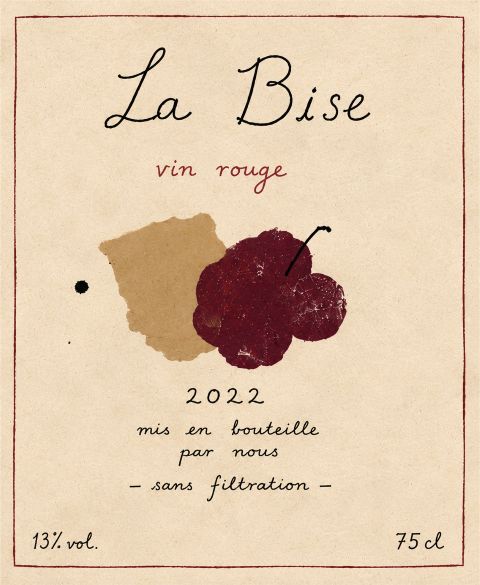 Poster - La Bise Vin Rouge