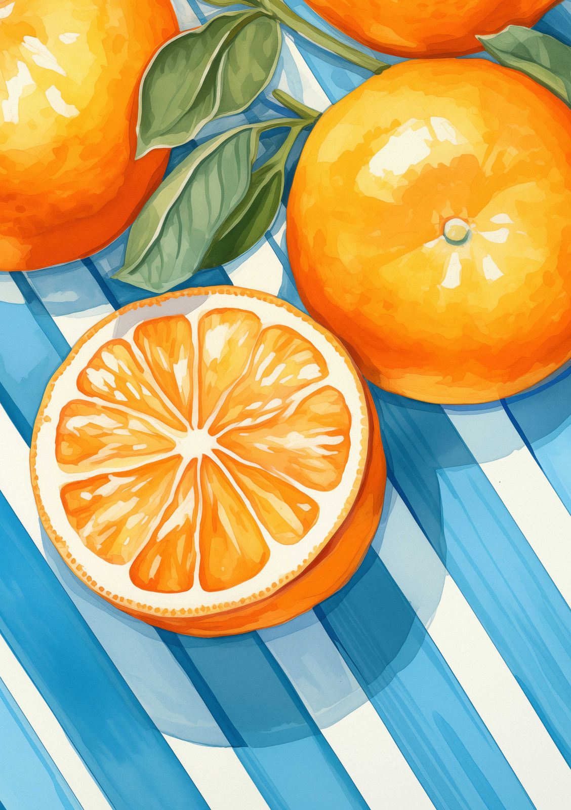 Poster - Levendige sinaasappels
