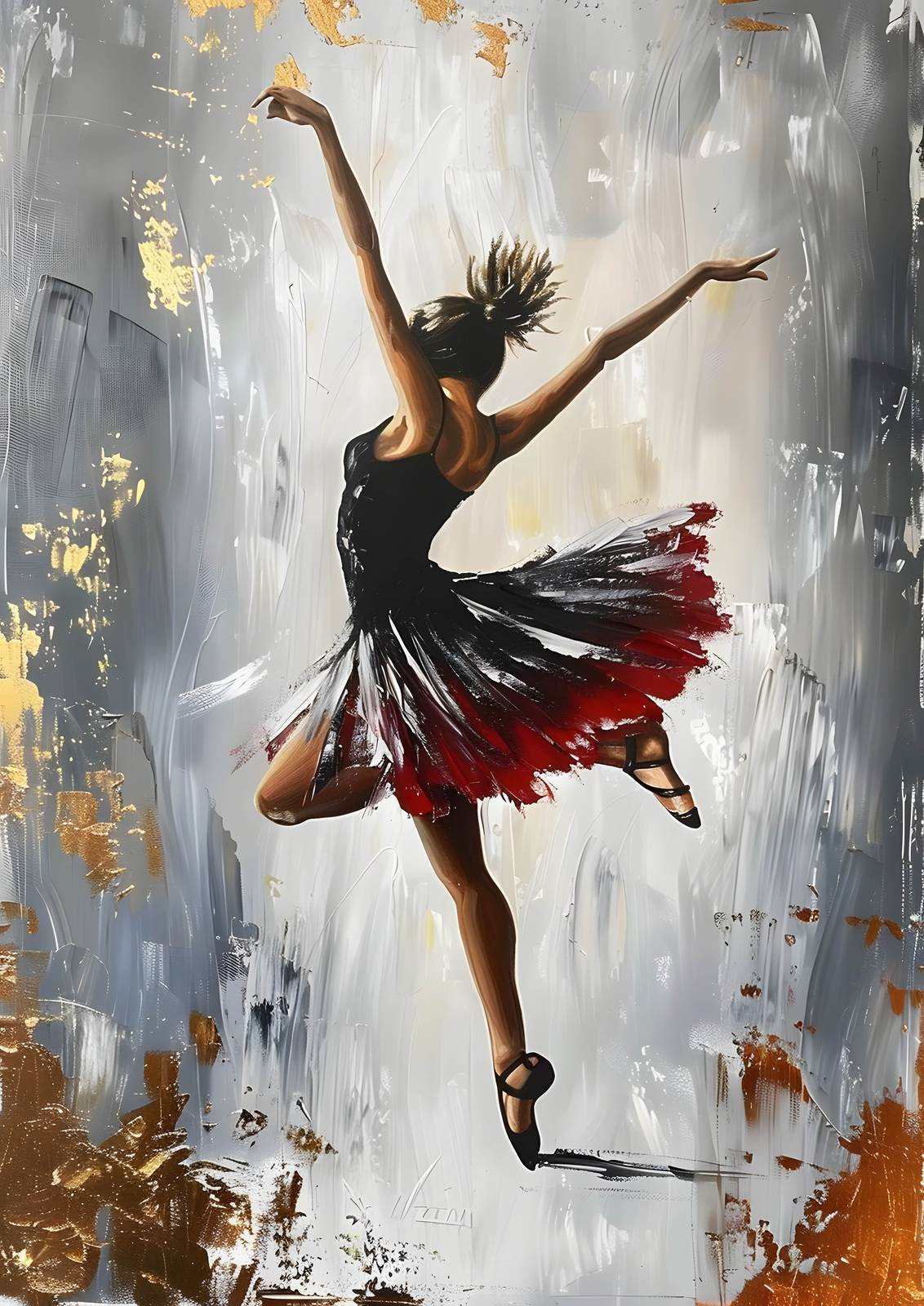 Poster - Dansende Ballerina