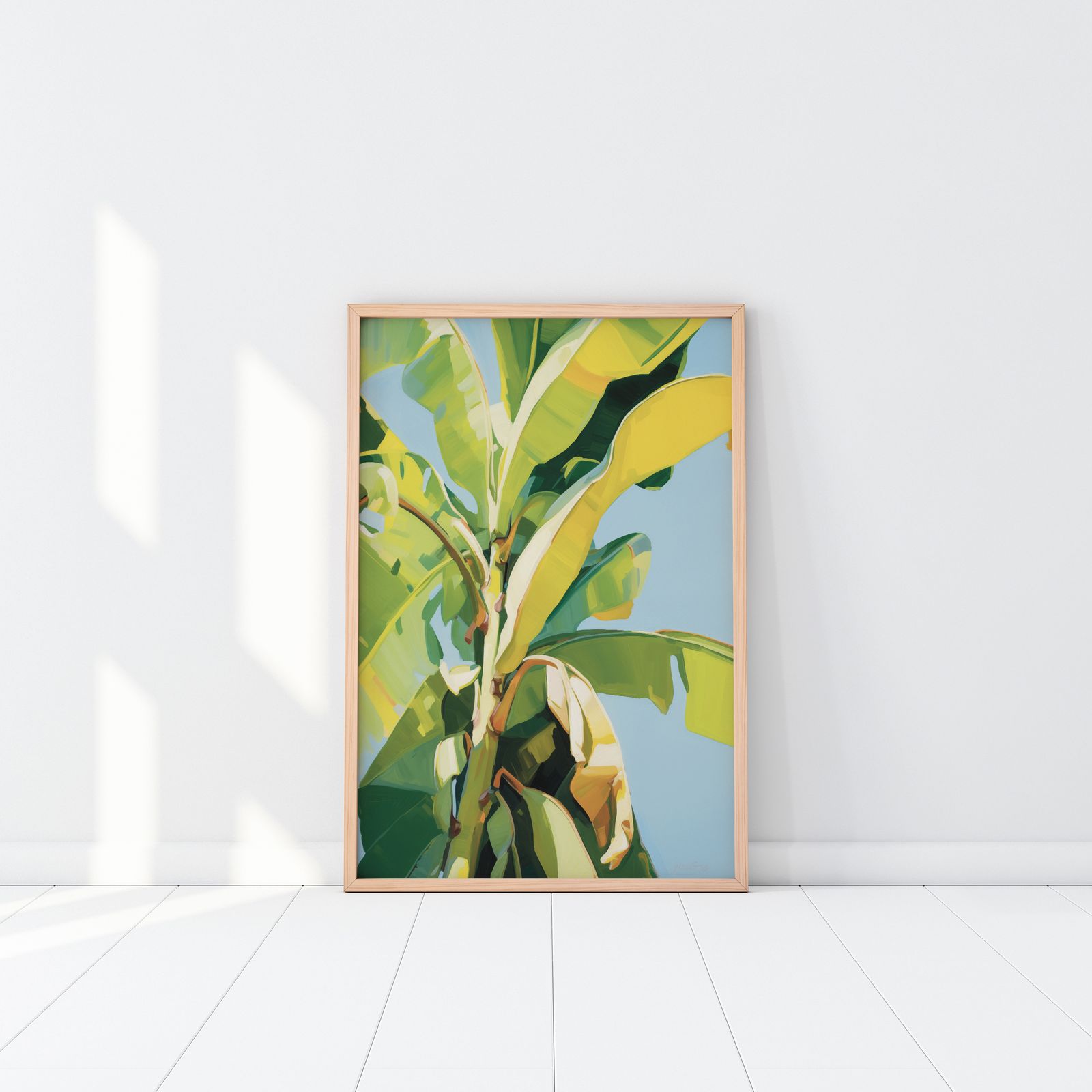 Poster - Bananenbladeren Kunst