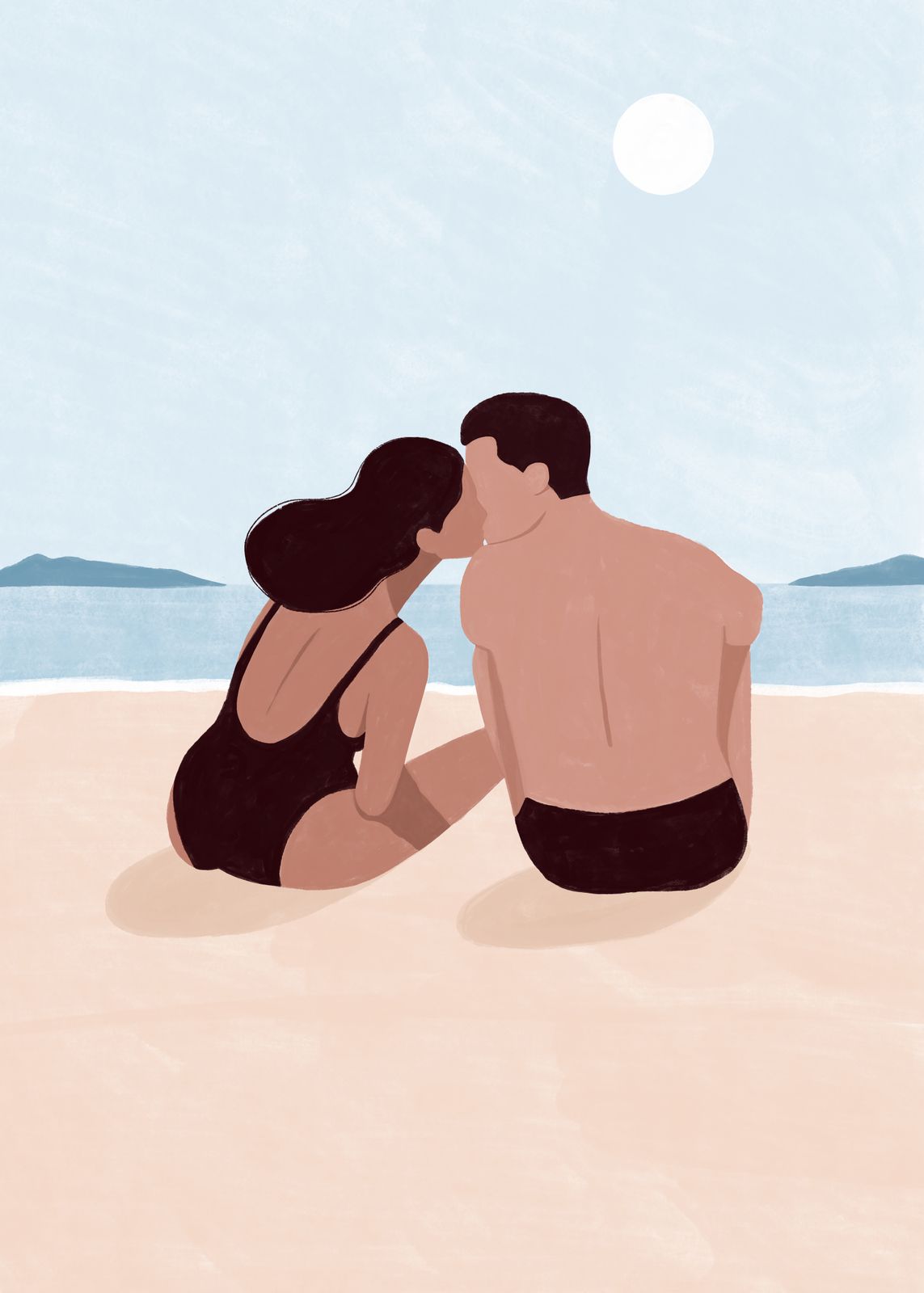 Poster - Strandliefhebbers