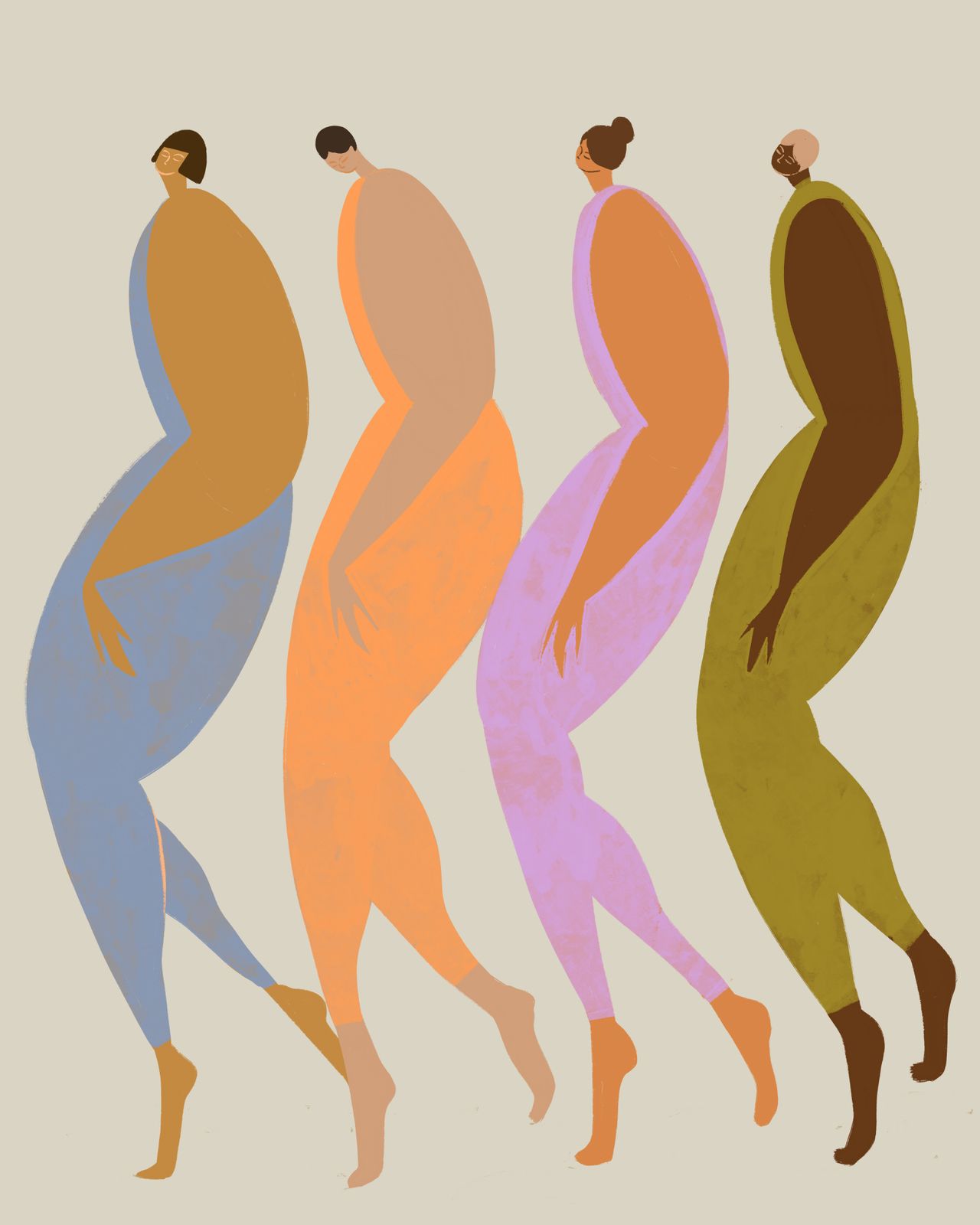 Poster - Abstracte Figuren
