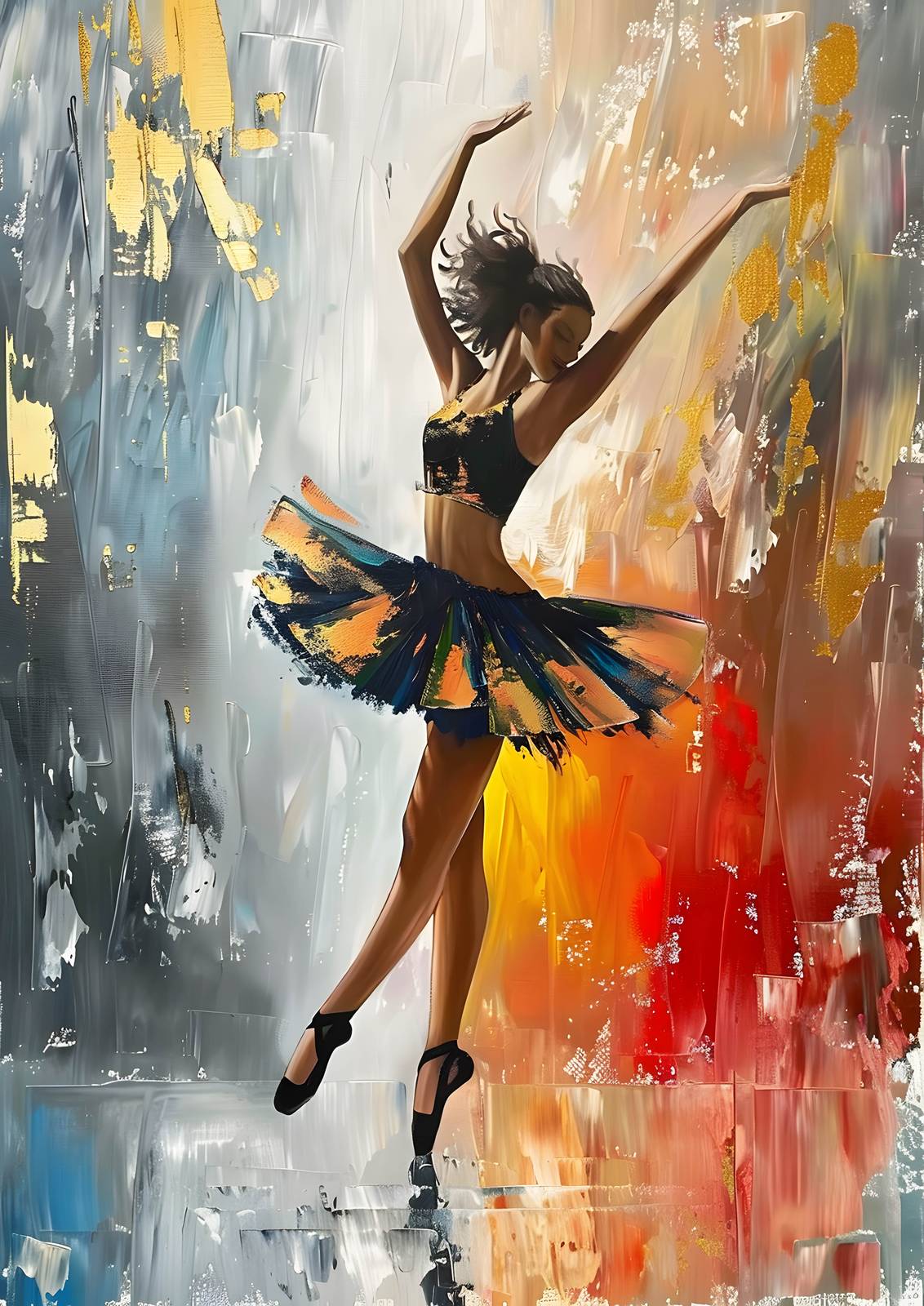 Poster - Dansende Ballerina