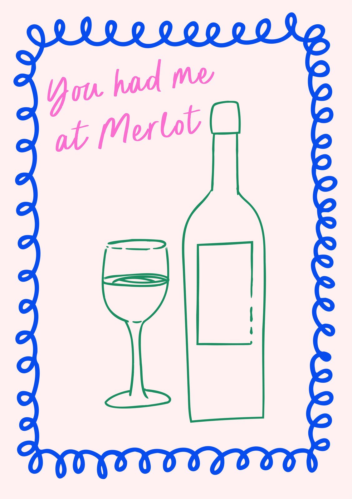 Poster - Wijn Thema Kunst