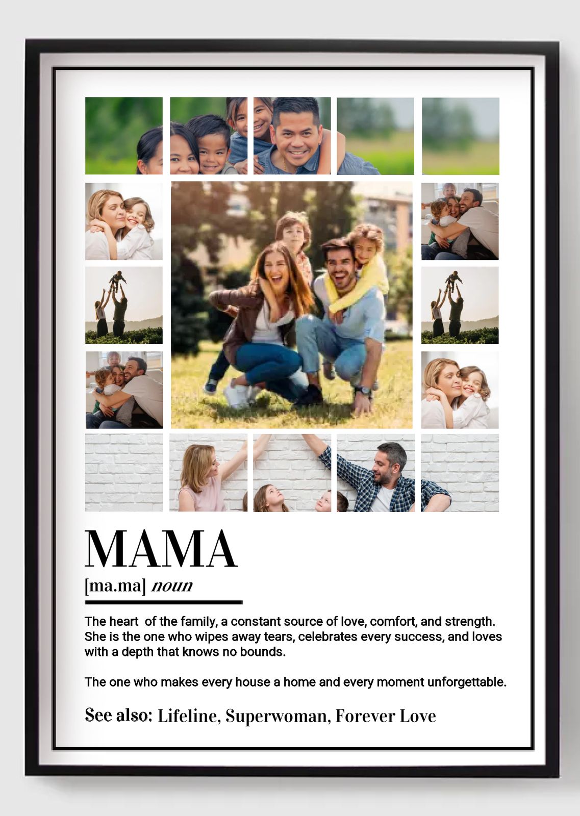 Gepersonaliseerde Poster - Mama Liefde