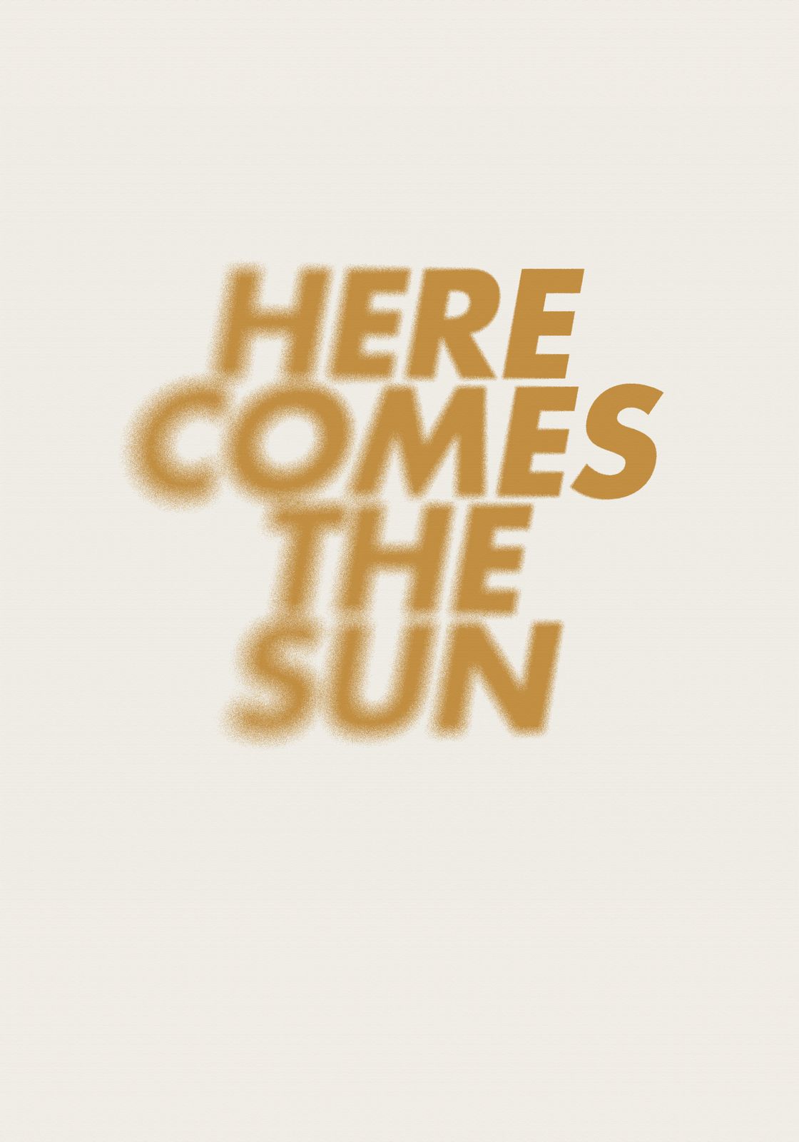 Poster - Hier komt de zon
