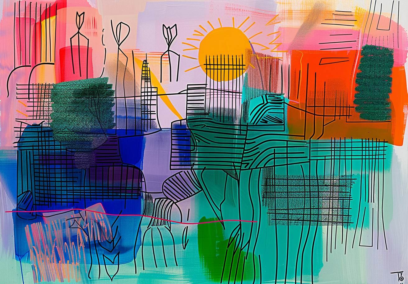 Poster - Abstracte Zon