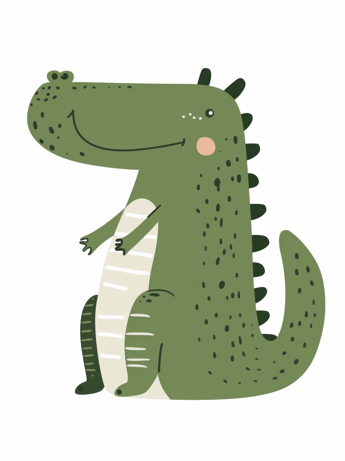 Poster - Groene Dinosaurus
