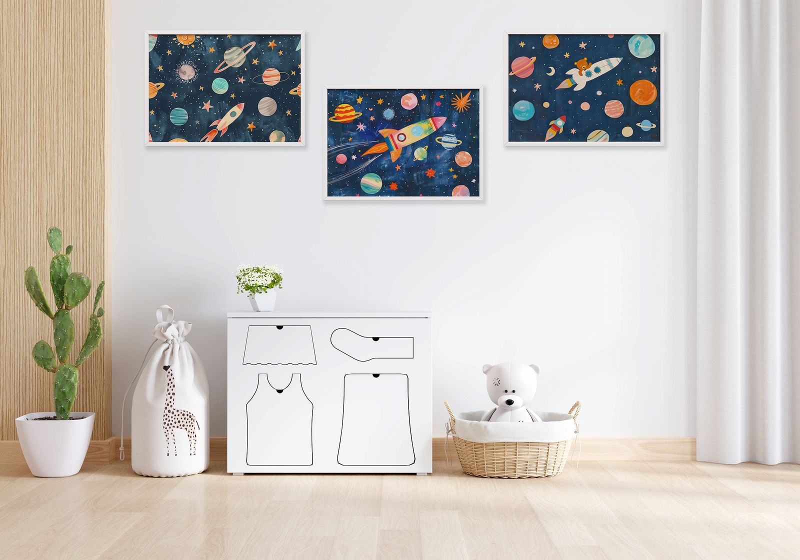 Poster - Ruimte Avontuur / Set van 3
