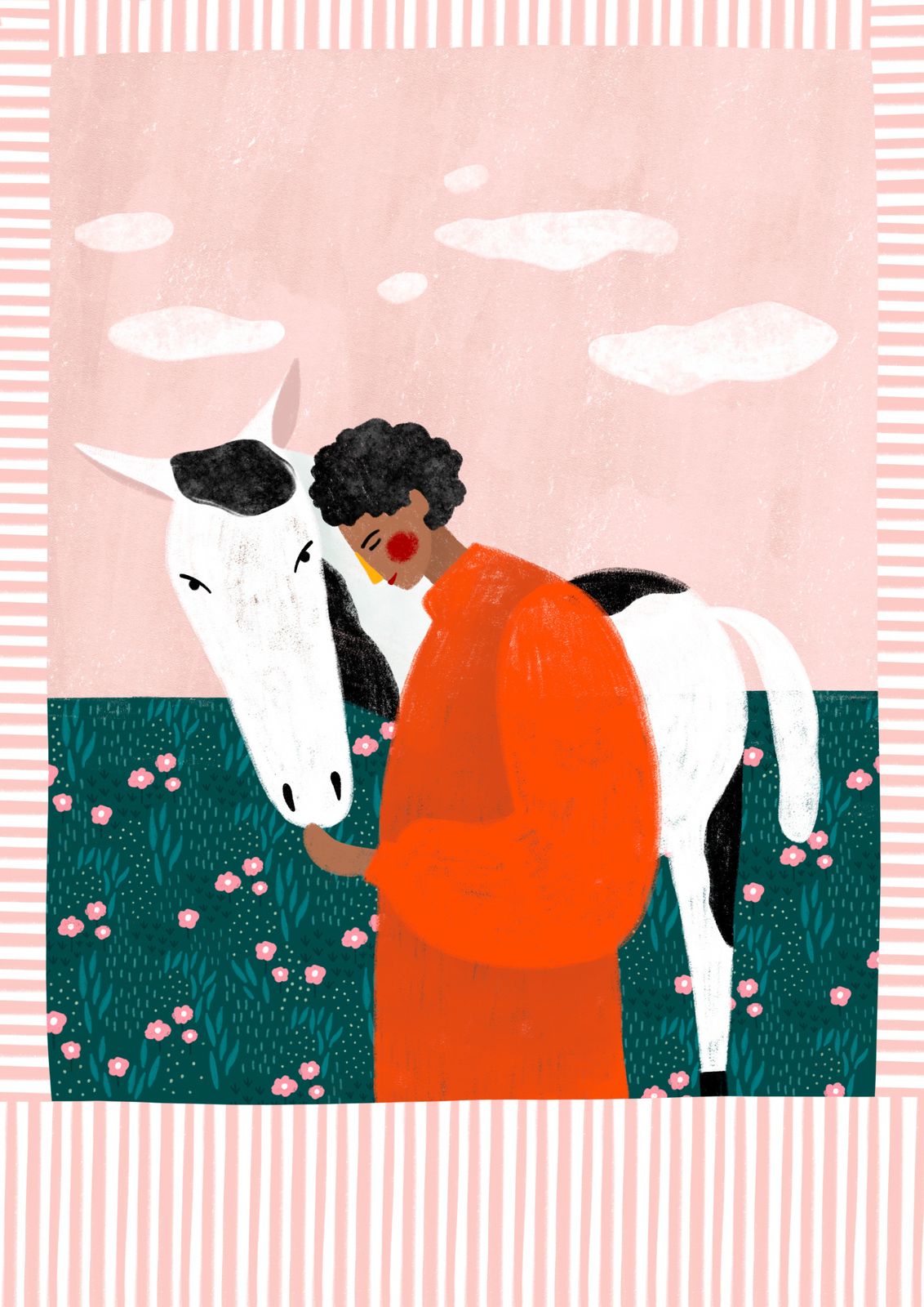 Poster - Persoon met Paard