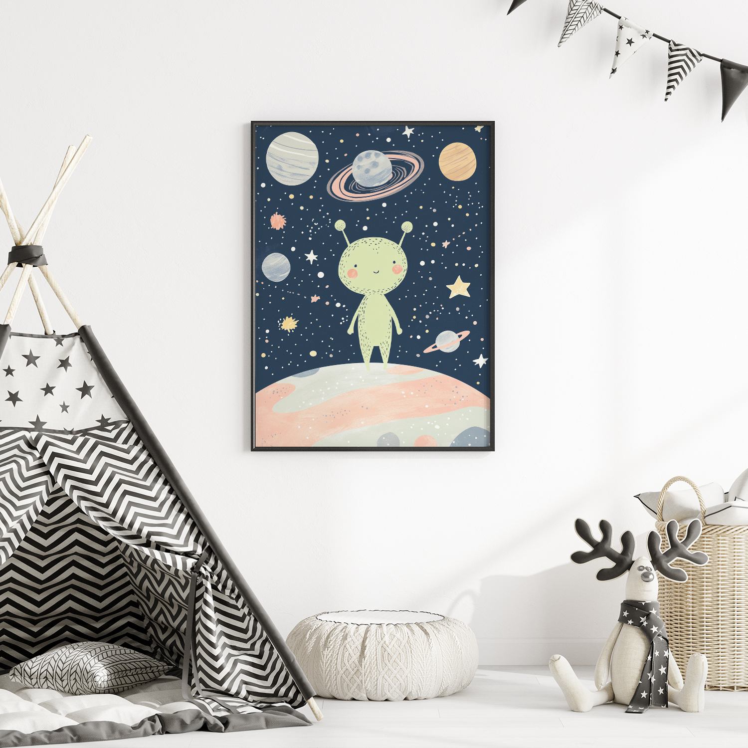 Poster - Schattige Alien