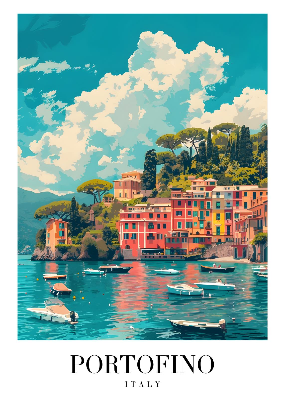 Poster - Portofino Italië