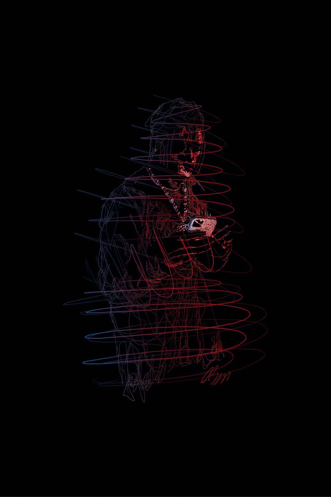 Poster - Abstracte Figuur